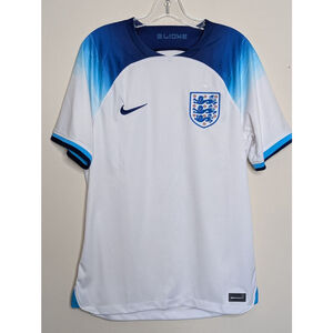 Nike England Soccer Jersey Mens M White Blue Lioness